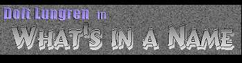 What's in a Name